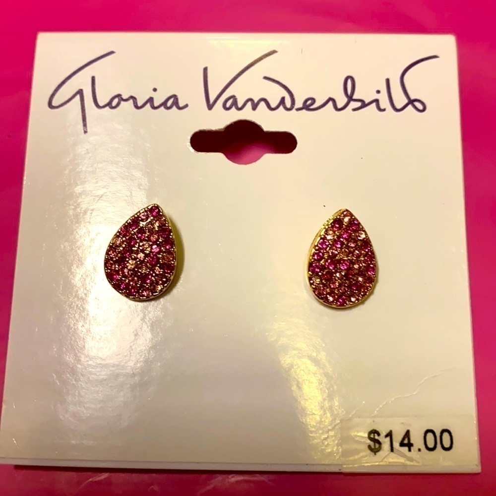 Gloria Vanderbilt Earrings Teardrop Dainty
